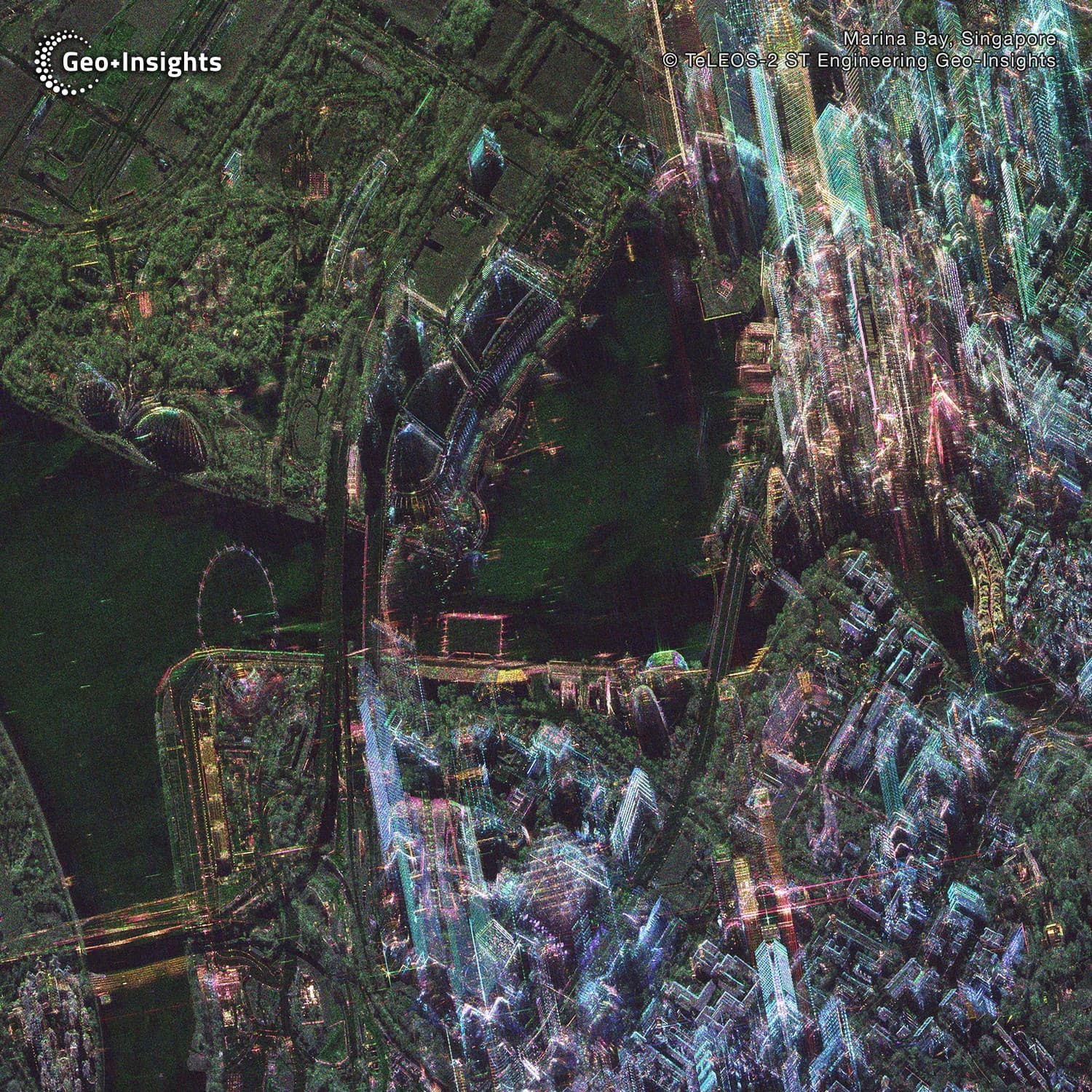 Photo of Marina Bay captured by TeLEOS-2